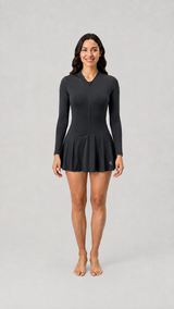 WOMENS HIGH NECK FROCK SWIMWEAR