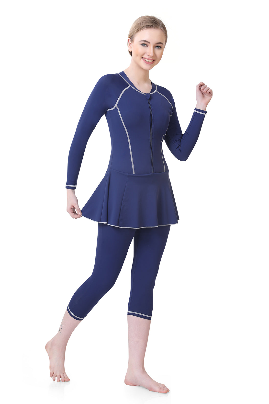 WOMENS CHAIN STITCH SWIMDRESS