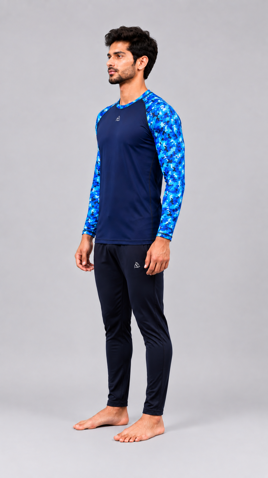 MENS LONG SLEEVE PRINTED SUN TOP