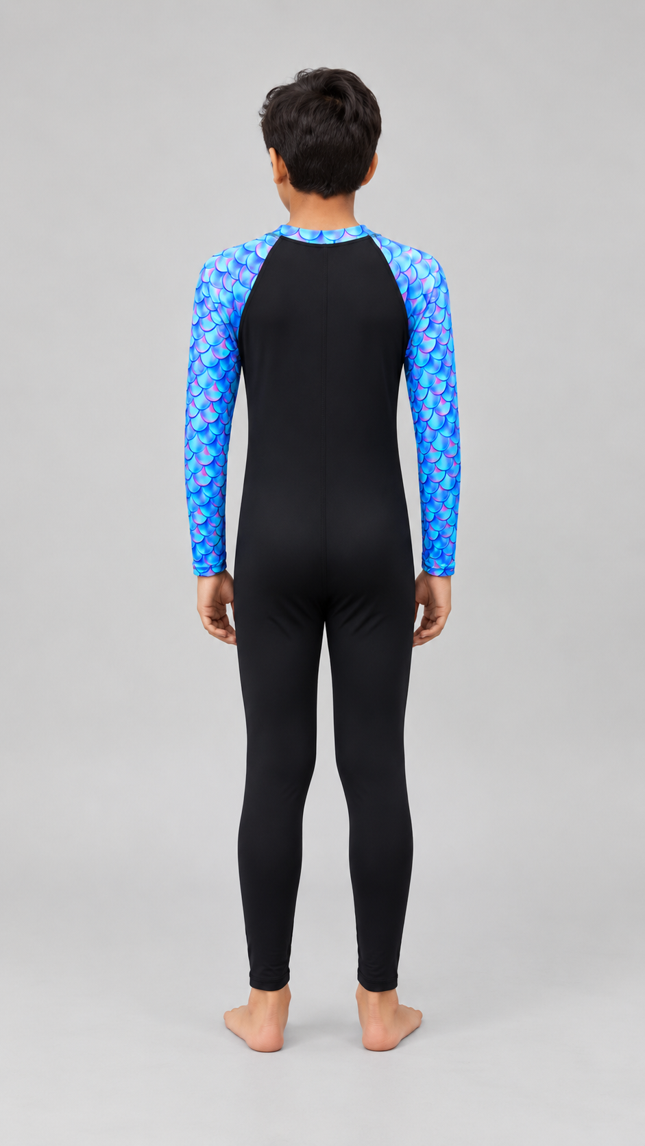 BOYS BODY SUIT WITH PRINTED SLEEVES