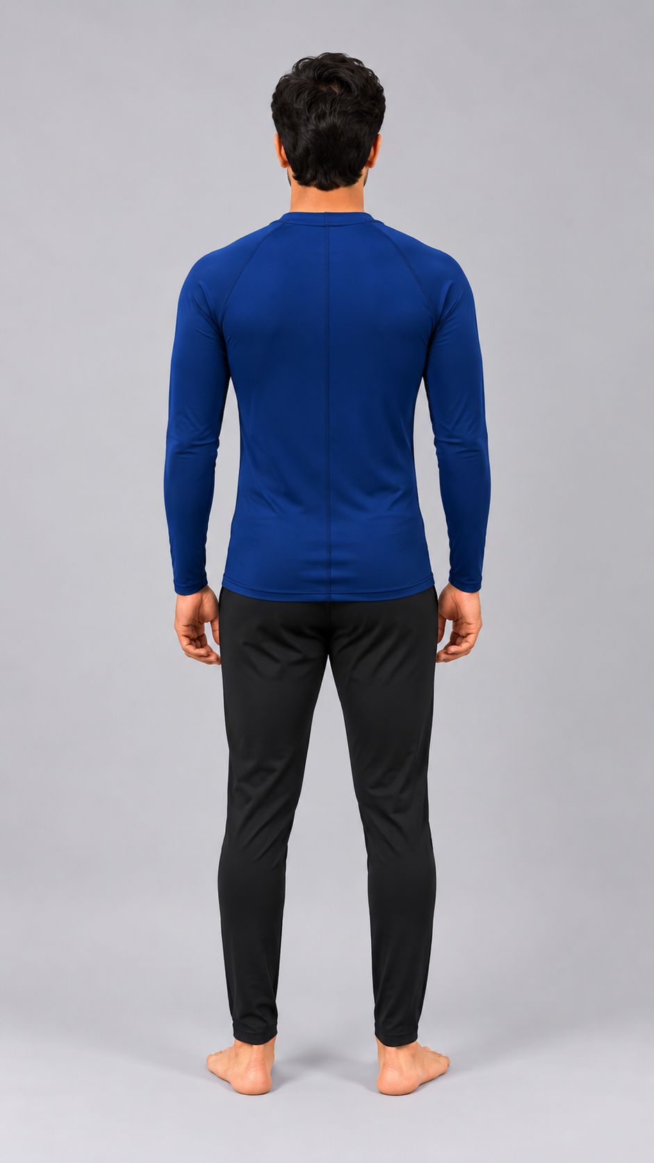 MENS LONG SLEEVE PLAIN SUN TOP