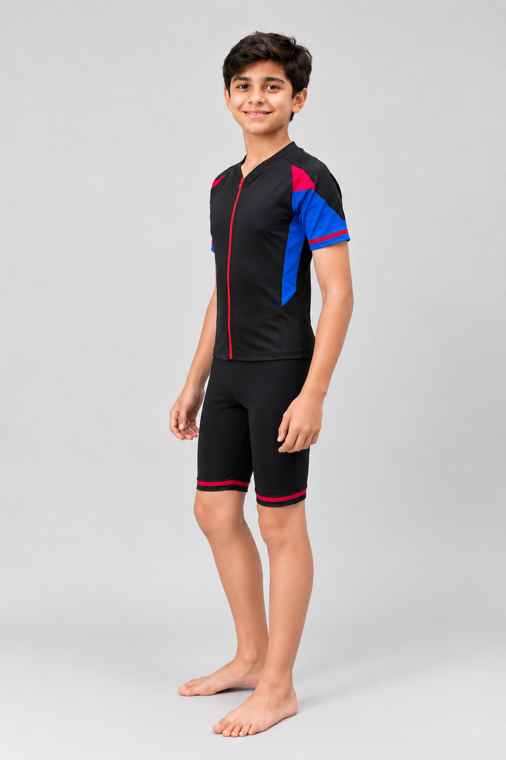 BOYS TWO-TONE BODY SWIM SUIT