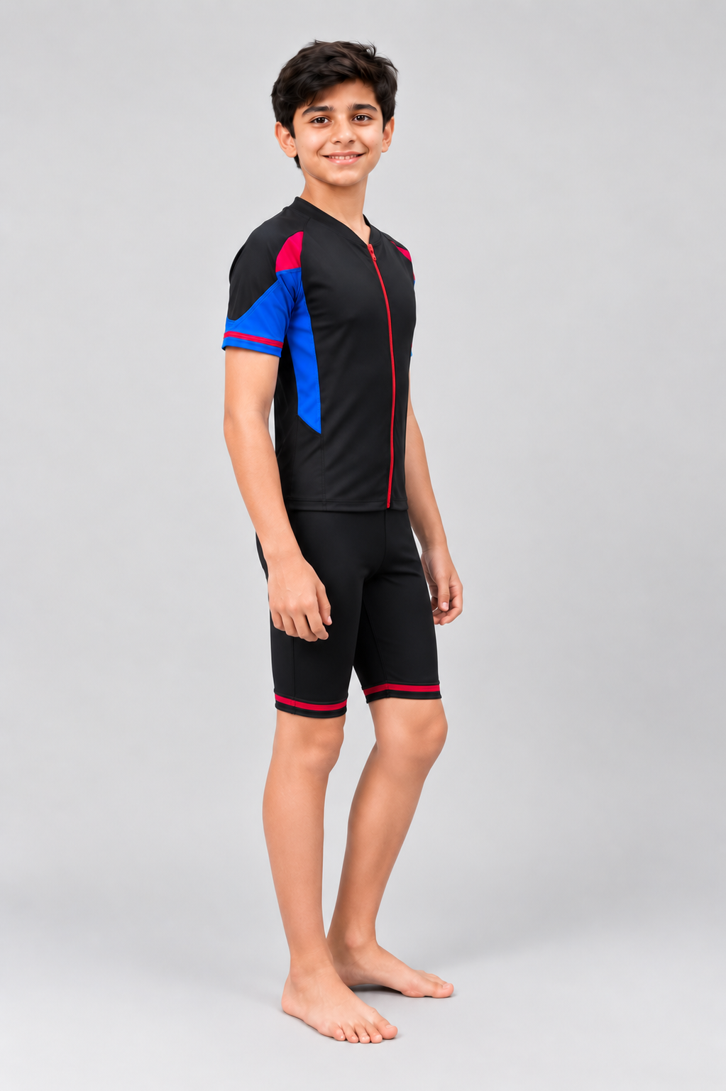 BOYS TWO-TONE BODY SWIM SUIT