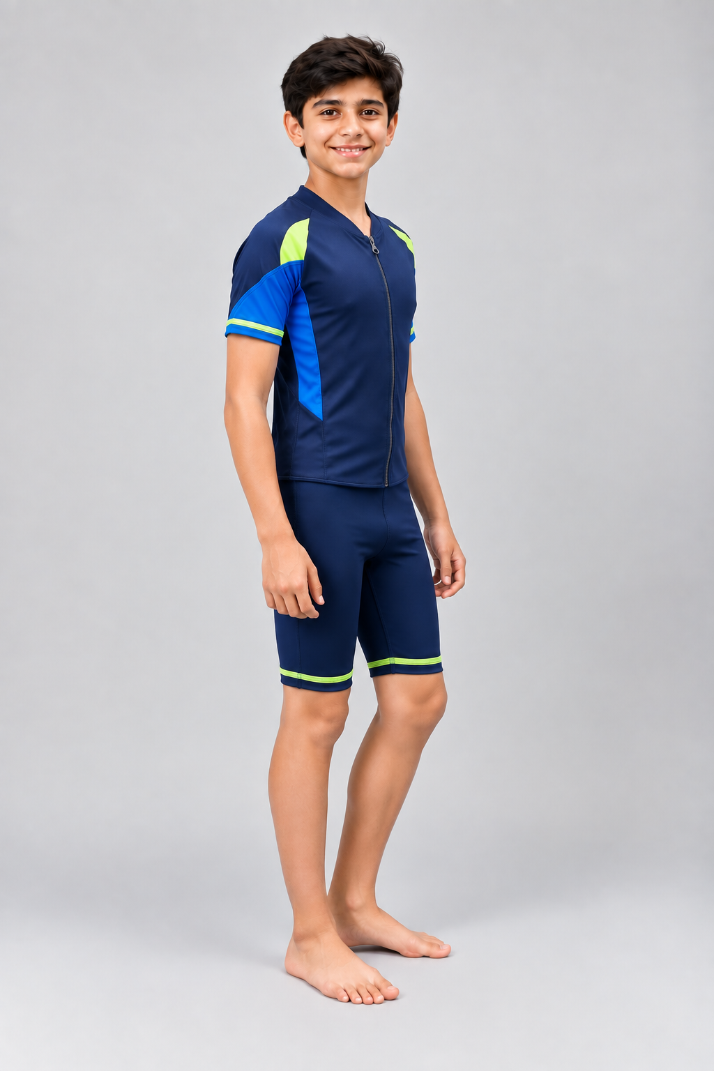 BOYS TWO-TONE BODY SWIM SUIT
