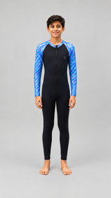 BOYS BODY SUIT WITH PRINTED SLEEVES
