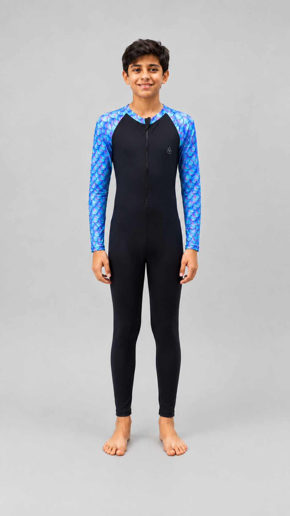 BOYS BODY SUIT WITH PRINTED SLEEVES