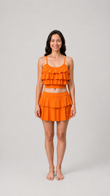 WOMENS TWO PIECE SKIRTINI SWIMWEAR