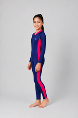 GIRLS TWO-TONE FULL BODY SWIM SUIT