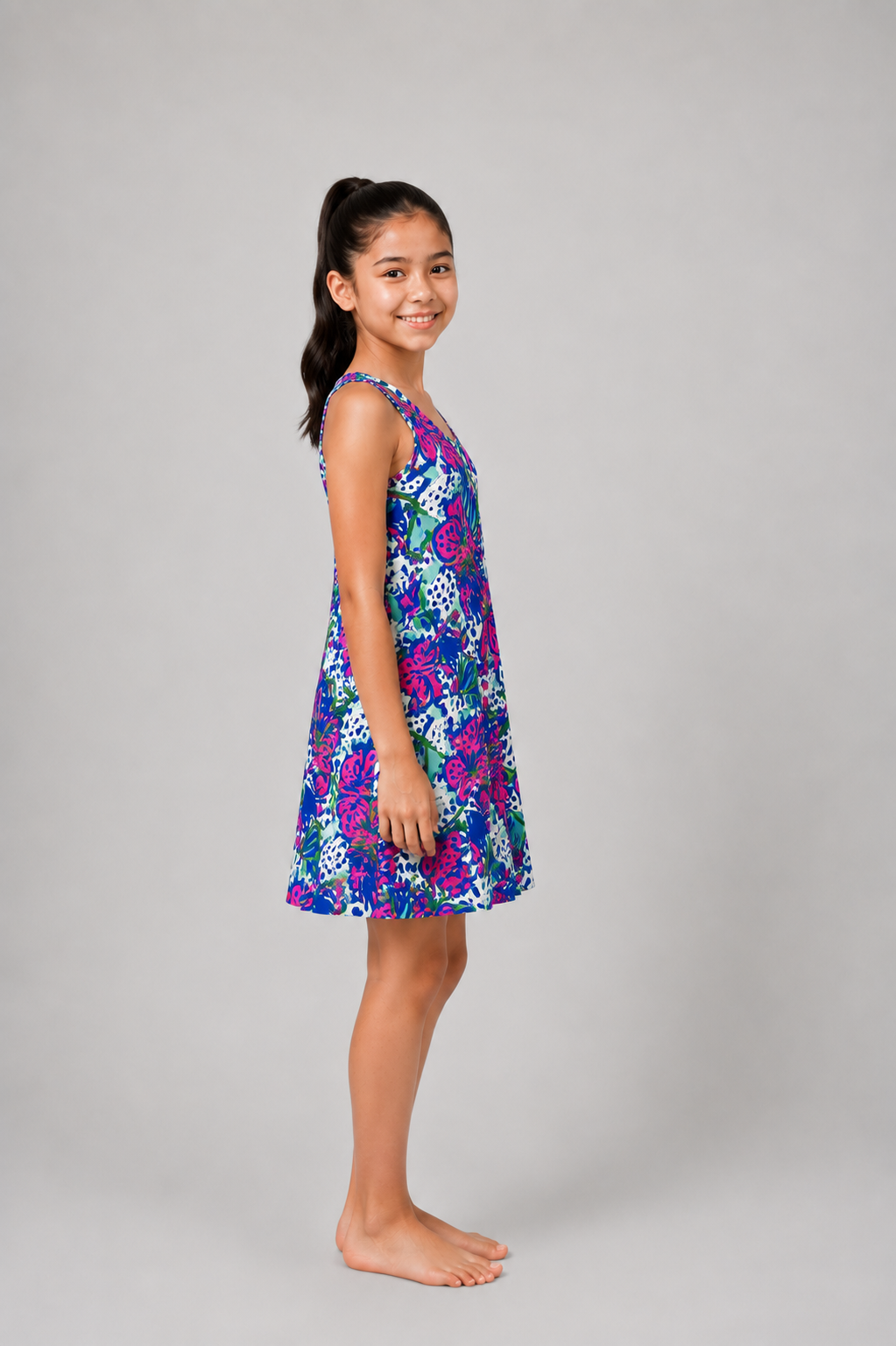 GIRLS A-LINE FROCK WITH SHORTS