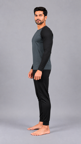 MENS LONG SLEEVE TWO-TONE SUN TOP