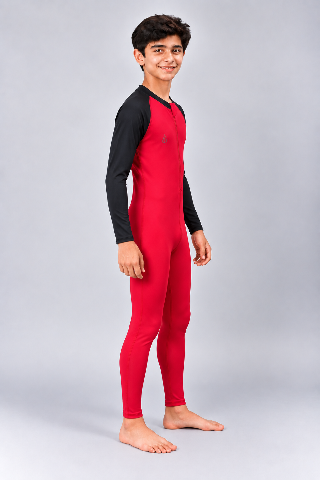 BOYS BODY SUIT WITH PLAIN SLEEVES