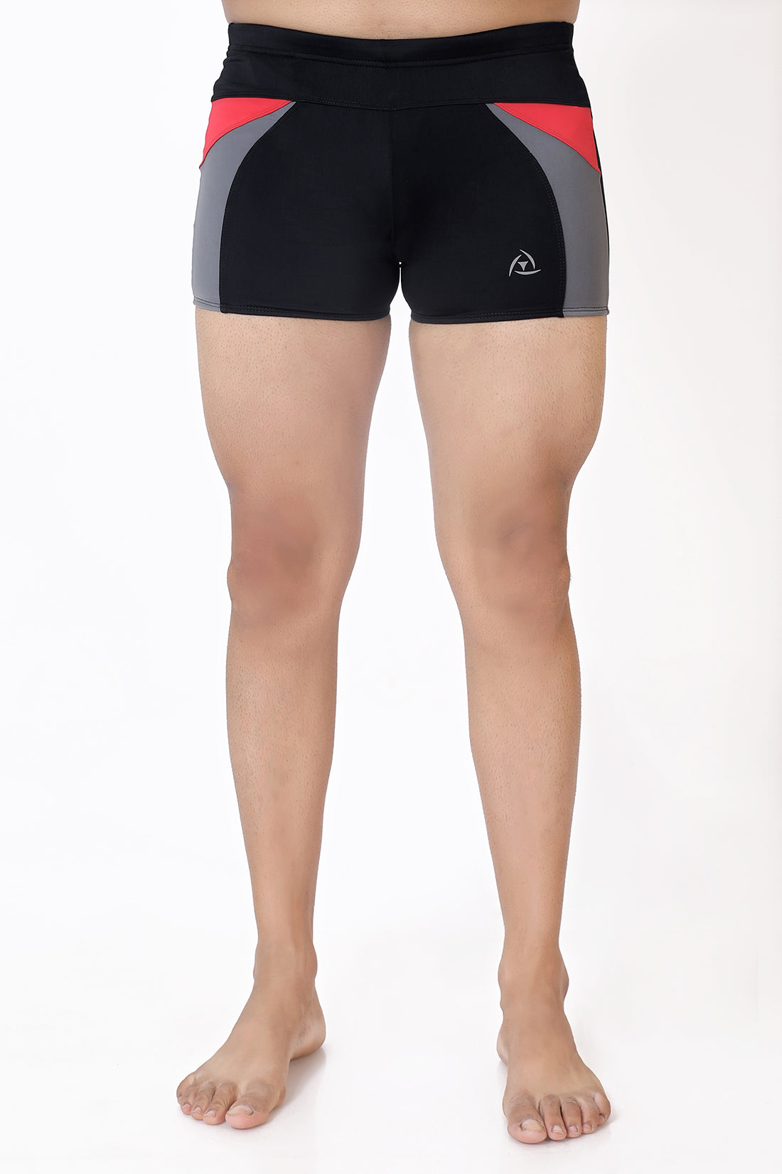 MENS TWO-TONE PATCH SWIM TRUNK