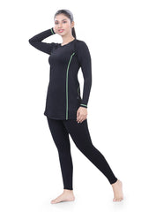 WOMENS TWO PIECE TSHIRT & FULL TIGHTS