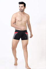 MENS TWO-TONE PATCH SWIM TRUNK