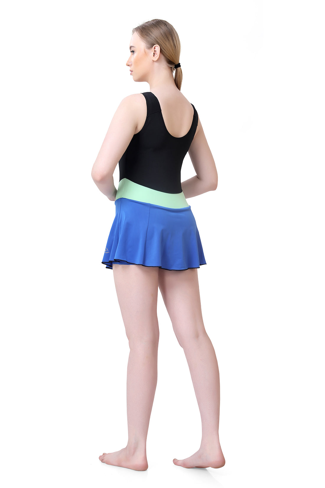WOMENS ROUND NECK BOYLEG SWIMWEAR