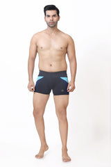 MENS TWO-TONE PATCH SWIM TRUNK