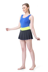 WOMENS ROUND NECK BOYLEG SWIMWEAR