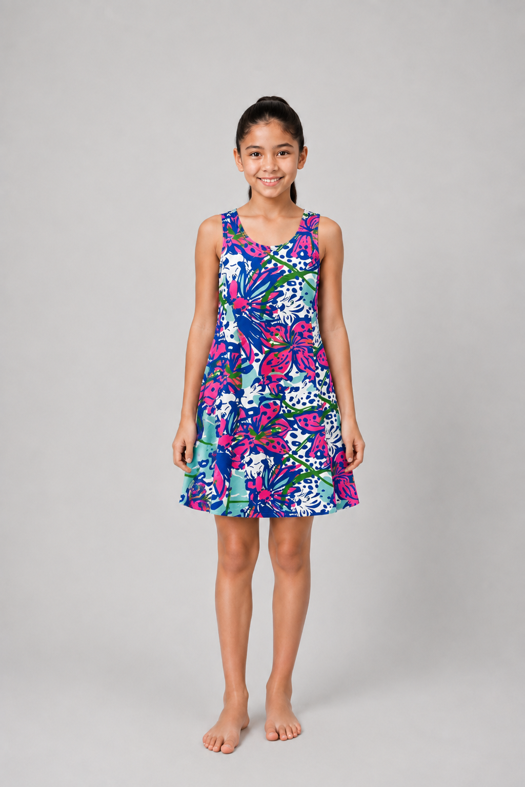 GIRLS A-LINE FROCK WITH SHORTS