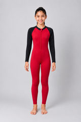 GIRLS BODY SUIT WITH PLAIN SLEEVES