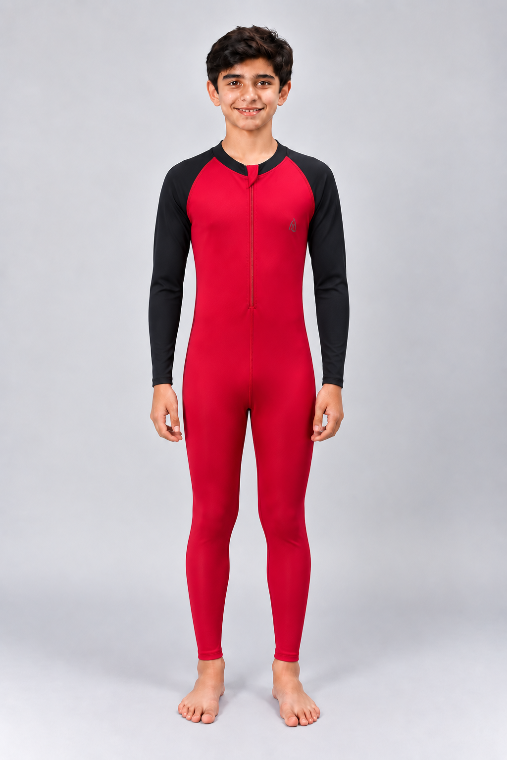 BOYS BODY SUIT WITH PLAIN SLEEVES