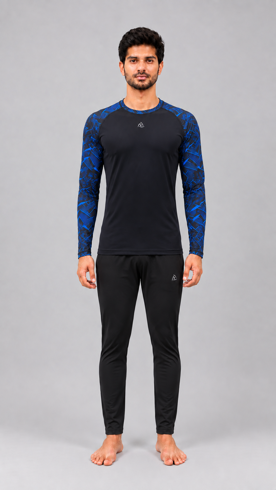 MENS LONG SLEEVE PRINTED SUN TOP