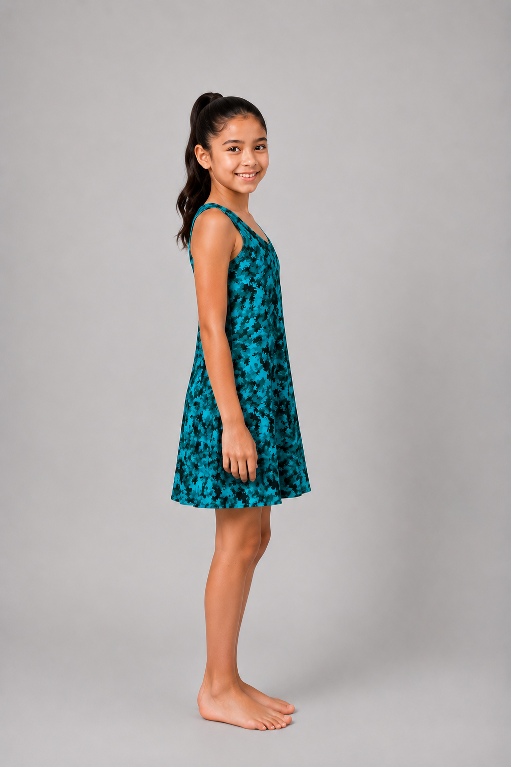 GIRLS A-LINE FROCK WITH SHORTS