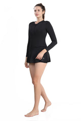 WOMENS HIGH NECK FROCK SWIMWEAR