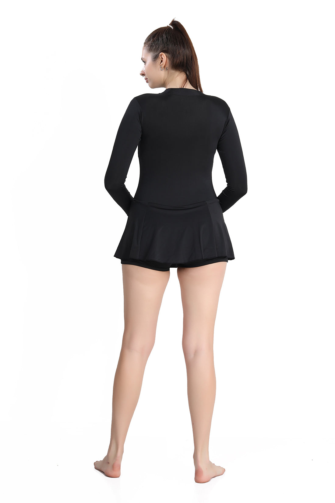 WOMENS HIGH NECK FROCK SWIMWEAR