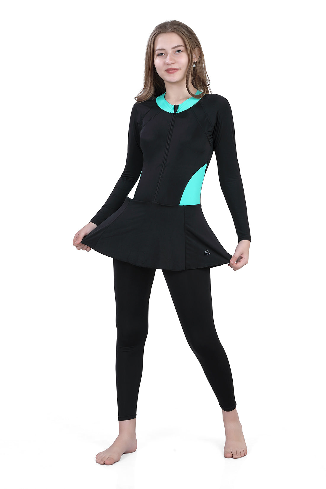 WOMENS FULL BODY ZIPPER SWIMWEAR