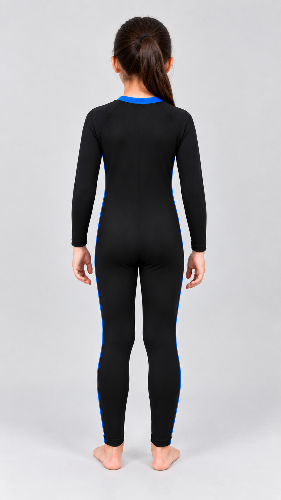 GIRLS TWO-TONE FULL BODY SWIM SUIT