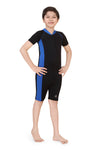 BOYS HALF LEG TWO-TONE BODY SUIT