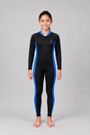 GIRLS TWO-TONE FULL BODY SWIM SUIT