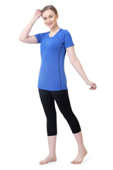 WOMENS TWO PIECE TSHIRT & CAPRI SET