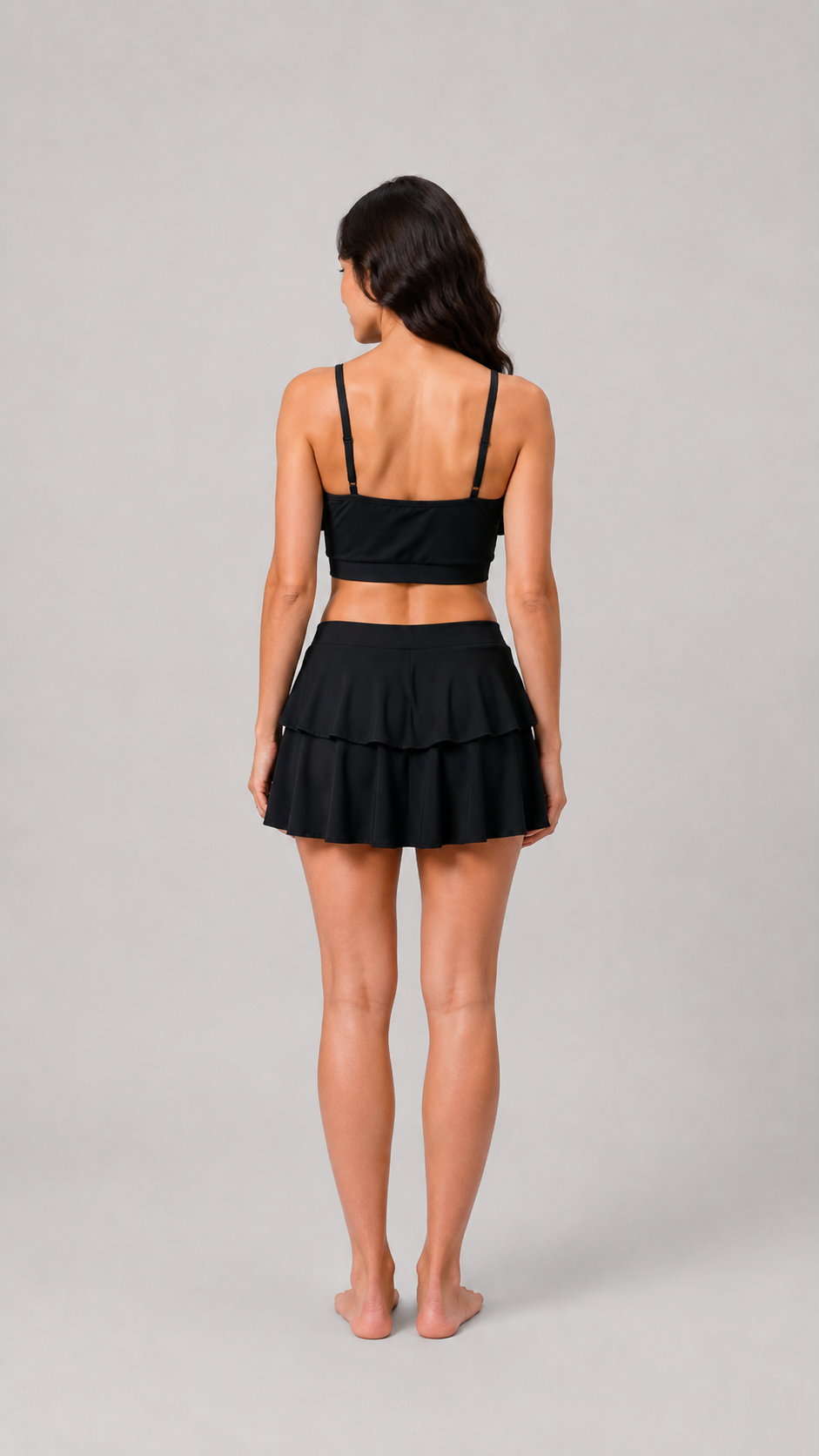 WOMENS TWO PIECE SKIRTINI SWIMWEAR