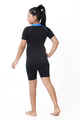 GIRLS TWO-TONE HALF LEG BODY SUIT