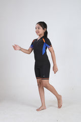 GIRLS TWO-TONE BODY SWIM SUIT