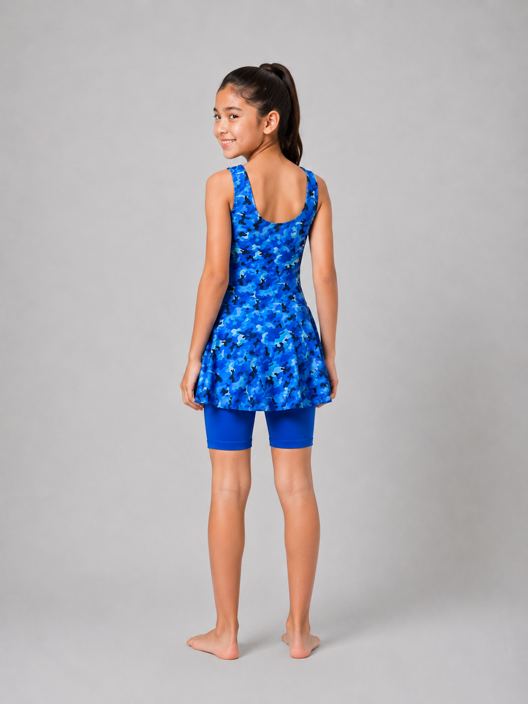 GIRLS FULL PRINT SWIMDRESS