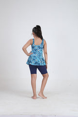 GIRLS FULL PRINT SWIMDRESS