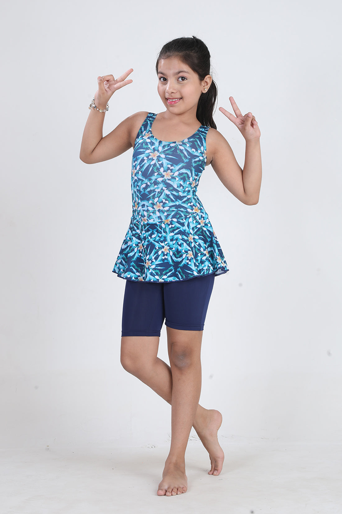 GIRLS FULL PRINT SWIMDRESS