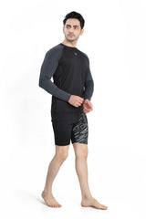 MENS LONG SLEEVE TWO-TONE SUN TOP