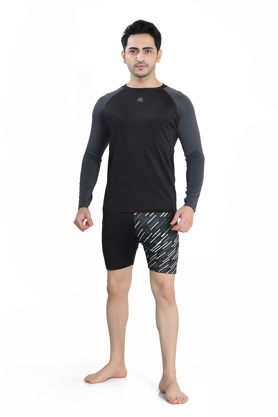 MENS LONG SLEEVE TWO-TONE SUN TOP