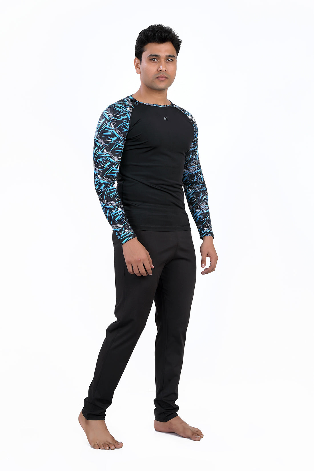 MENS LONG SLEEVE PRINTED SUN TOP