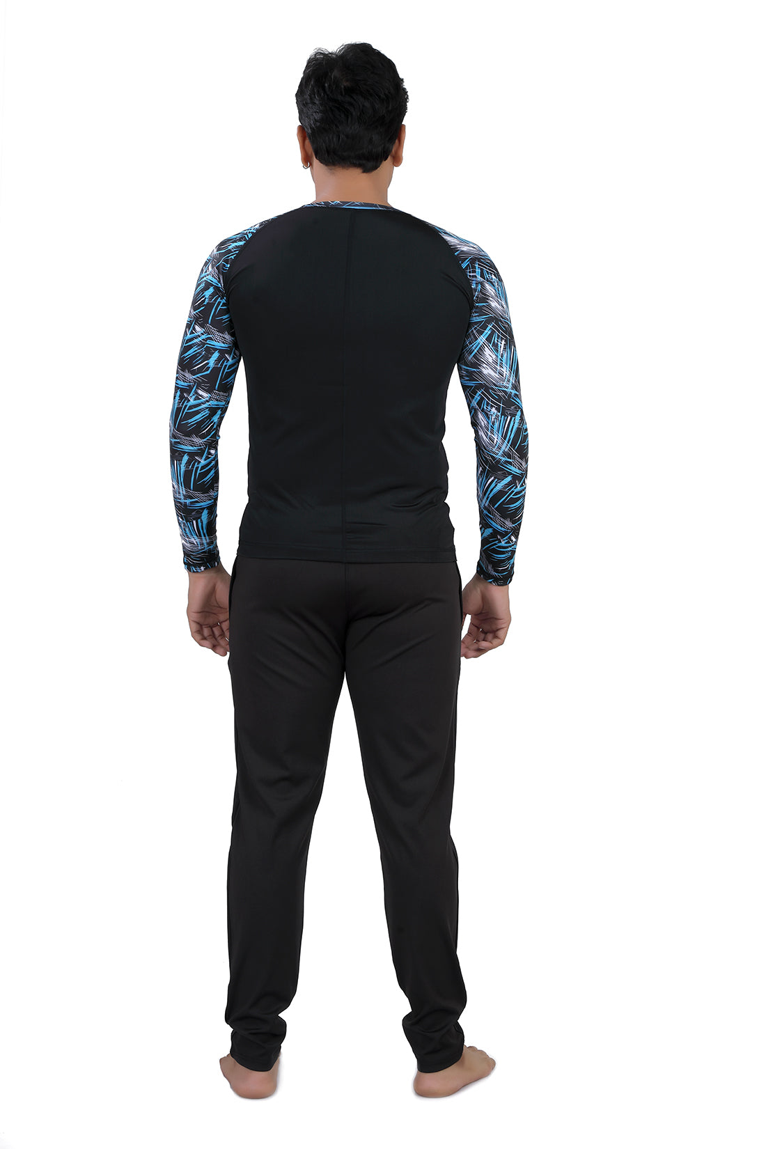 MENS LONG SLEEVE PRINTED SUN TOP