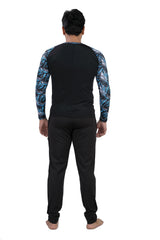 MENS LONG SLEEVE PRINTED SUN TOP