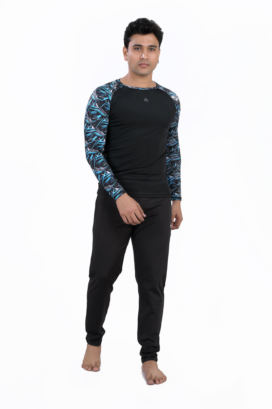 MENS LONG SLEEVE PRINTED SUN TOP