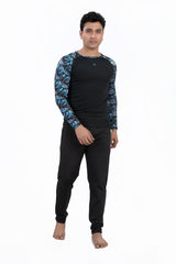 MENS LONG SLEEVE PRINTED SUN TOP