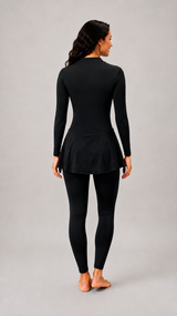WOMENS PRINTED FULL BODY ZIPPER SWIMWEAR