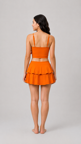 WOMENS TWO PIECE SKIRTINI SWIMWEAR
