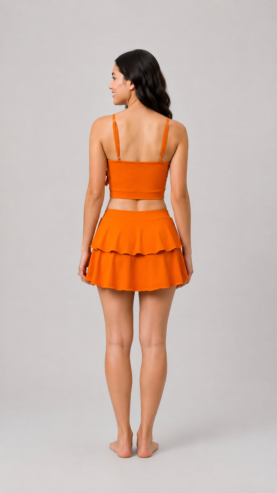 WOMENS TWO PIECE SKIRTINI SWIMWEAR