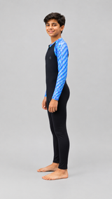 BOYS BODY SUIT WITH PRINTED SLEEVES